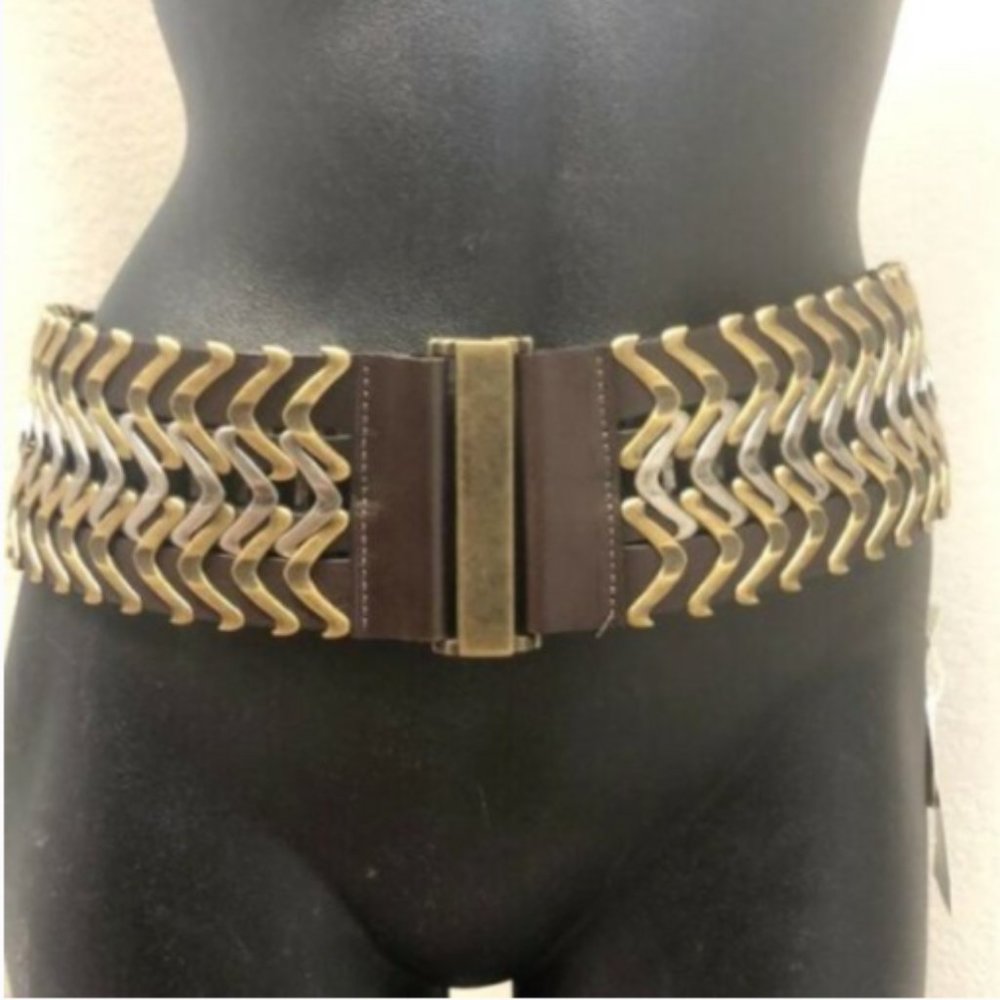 Brave Hasana Stretch Leather Metal Belt